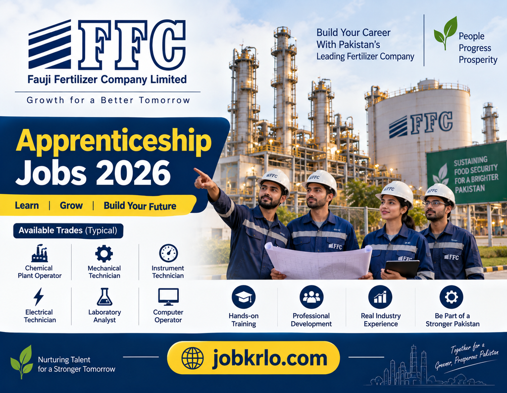FFC Apprenticeship Latest Jobs 2026 | Online Apply | Application Guidance for Fauji Fertilizer Company
