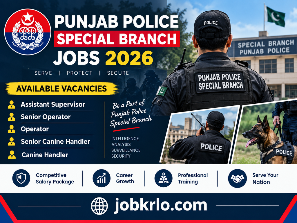 Punjab Police Special Branch Jobs 2026 | Apply Online for Latest Vacancies | Police Vacancies