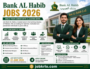 Latest Vacancies At Bank AL Habib Jobs 2026 โ Apply Online for Banking Career Opportunities